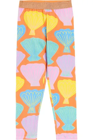 Stella McCartney Printed cotton-blend leggings