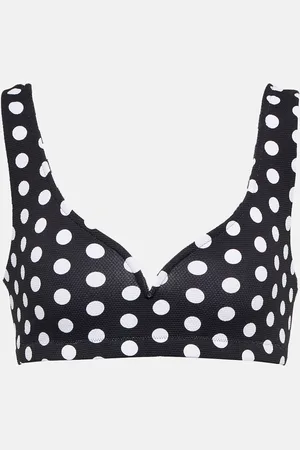 ALEXANDRA MIRO Kamala polka-dot bikini top
