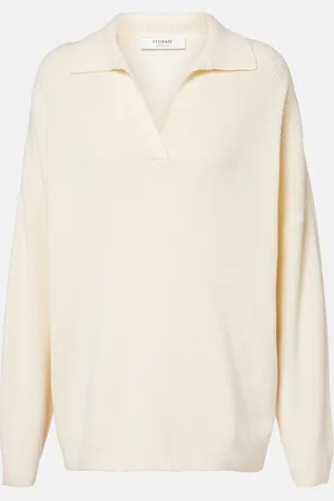 Fforme Louise wool and cashmere polo sweater