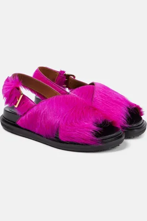 Marni Fussbett calf hair sandals