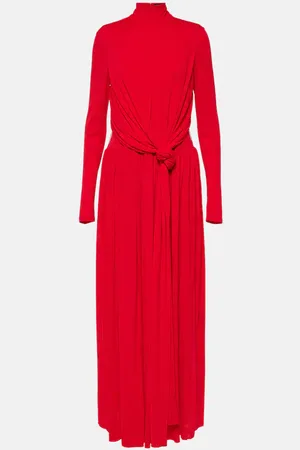 Proenza Schouler Meret draped crÃªpe jersey maxi dress