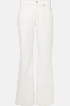 7 for all Mankind Tess cotton and hemp straight pants
