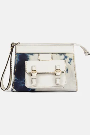 Chloé Edith tie-dye linen clutch