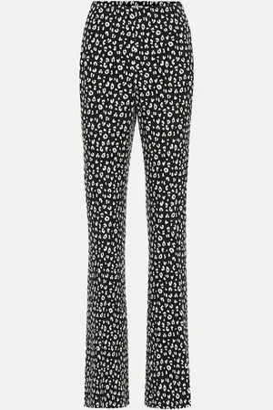 Miu Miu Printed jersey straight pants