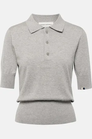 EXTREME CASHMERE Park cotton and cashmere polo shirt