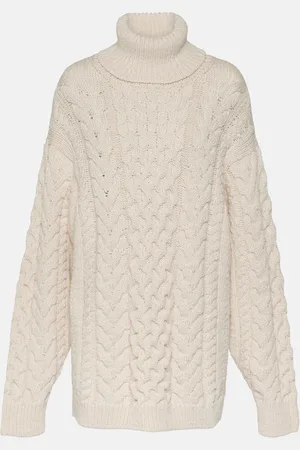 Marant Etoile Jade cable-knit turtleneck sweater