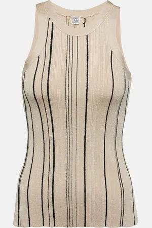 Totême Striped jersey tank top