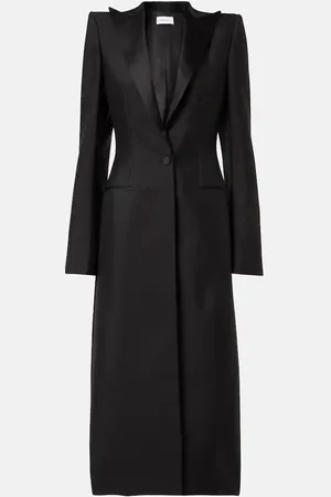 Alexander McQueen Wool and silk coat