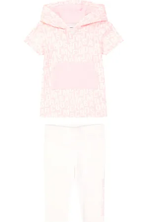 Marc Jacobs Baby logo cotton hoodie and leggings set