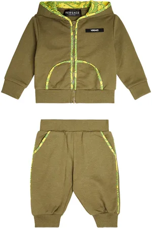 VERSACE Baby cotton hoodie and sweatpants set