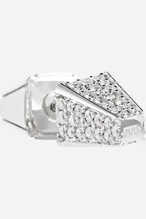 Eera 18kt white gold single earring with diamonds