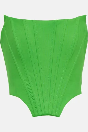 GIUSEPPE DI MORABITO Wool-blend bustier top