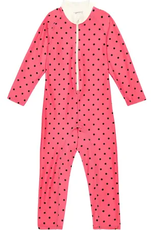 Mini Rodini Polka-dot rashguard swimsuit