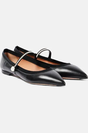 Aquazzura Romy leather Mary Jane flats