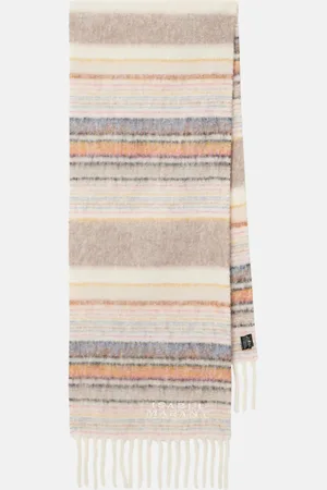 Isabel Marant Firny striped alpaca-blend scarf