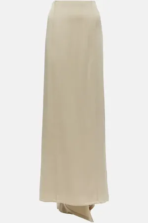 Brunello Cucinelli Satin maxi skirt