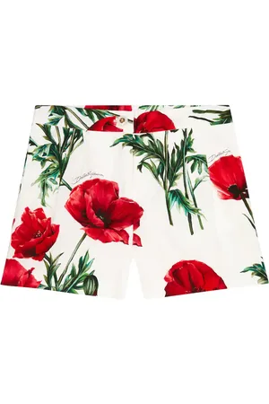 Dolce & Gabbana Floral cotton poplin shorts