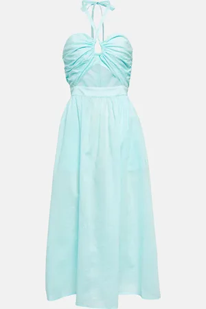 Marysia Cutout cotton midi dress