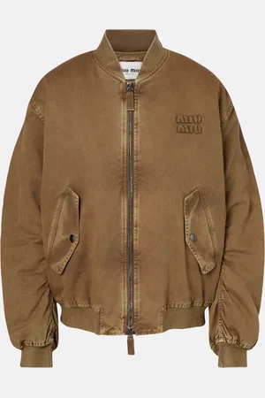 Miu Miu Cotton gabardine bomber jacket