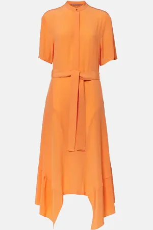 Stella McCartney Iconic silk crÃªpe de chine midi dress