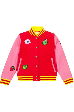 Stella McCartney AppliquÃ© wool-blend bomber jacket