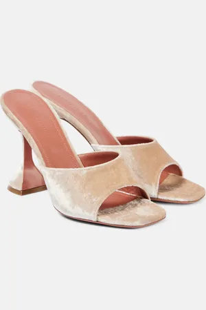 Amina Muaddi Lupita 95 velvet mules