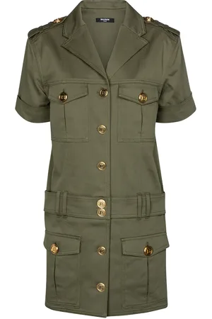 Balmain Stretch-cotton denim shirt dress