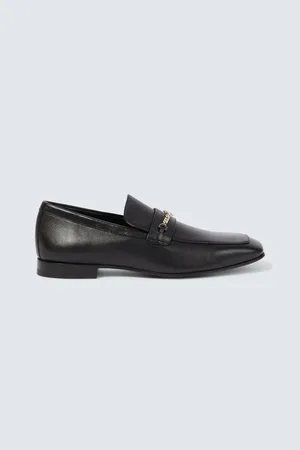 Christian Louboutin MJ Moc chain-detail leather loafers