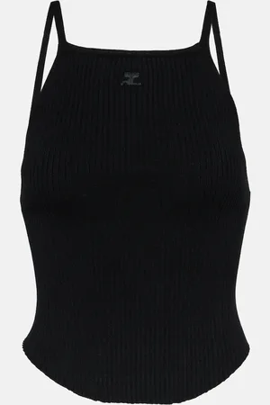 Courrèges Ribbed-knit tank top