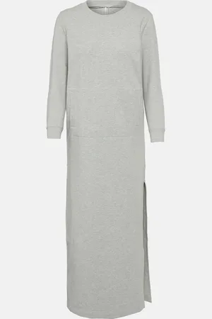 Norma Kamali Cotton-blend jersey midi dress