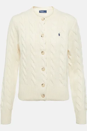 Ralph Lauren Cable-knit wool and cashmere cardigan