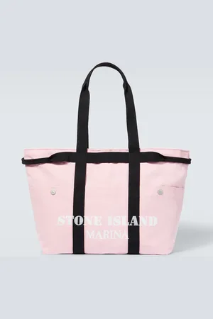 Stone Island Marina cotton canvas tote bag