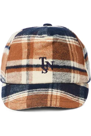 The New Society Thomas checked cotton baseball cap
