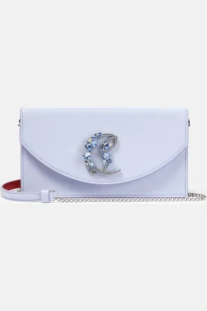 Christian Louboutin Loubi54 patent leather clutch