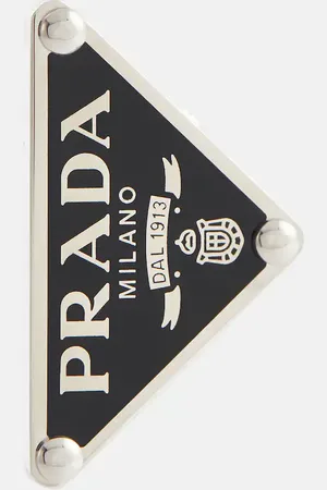 Prada Logo clip-on single earring