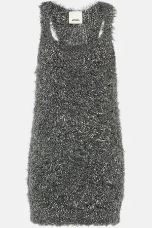 Isabel Marant Windy metallic knit minidress