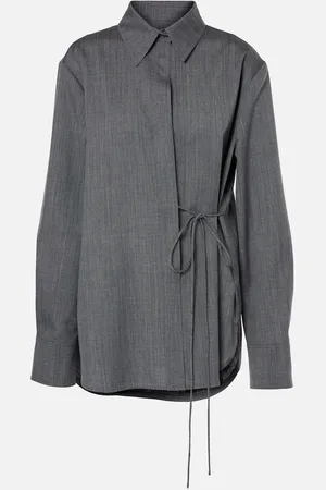 Jil Sander Belted wool shirt