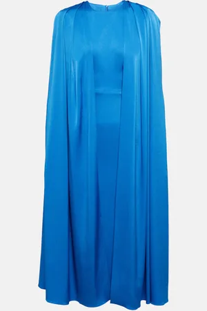 ALEX PERRY Beckett satin crÃªpe midi dress