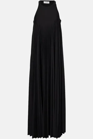 Sportmax PlissÃ© jersey maxi dress