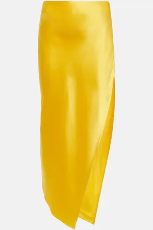 The Sei Silk midi skirt