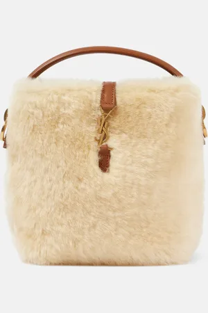 Saint Laurent Le 37 Mini shearling bucket bag