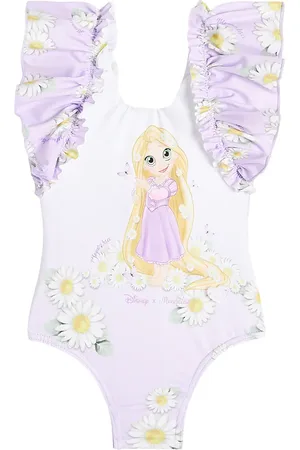 MONNALISA Baby printed ruffled swimsuit
