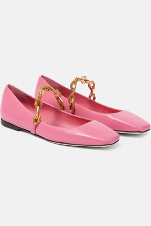 Jimmy Choo Diamond Tilda leather ballet flats