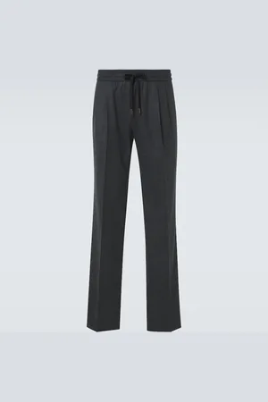 Dolce & Gabbana Virgin wool flannel straight pants