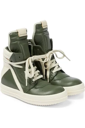 Rick Owens Geobasket leather high-top sneakers