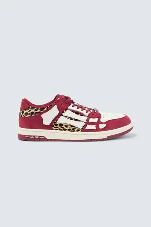 AMIRI Leopard Skel Top Low leather sneakers