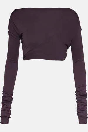 Rick Owens Lilies jersey cropped top