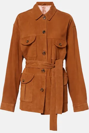 Blazé Milano Viva Sahariana belted suede jacket