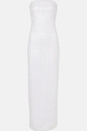 ROTATE Bridal beaded sequined maxi dress