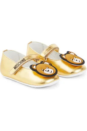 Moschino Baby metallic ballet flats